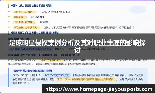 足球明星侵权案例分析及其对职业生涯的影响探讨